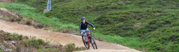 Person on bike at Cairngorm Mountain Bike Park