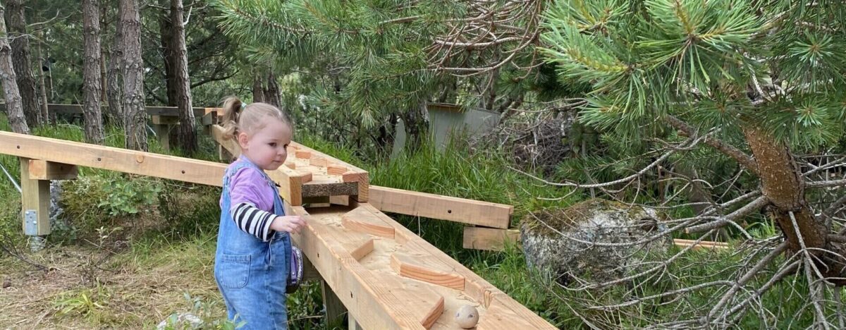 Toddler on Ball Run