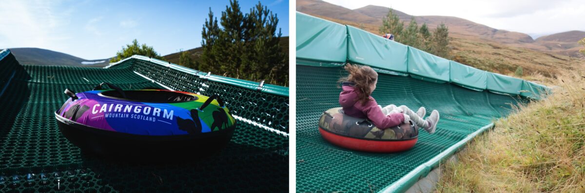 Tubing slides at Cairngorm Mountain