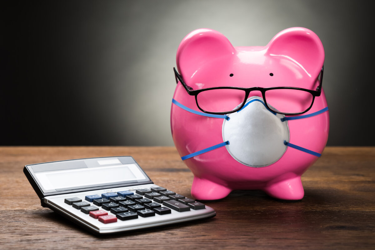 Pension saving piggy bank