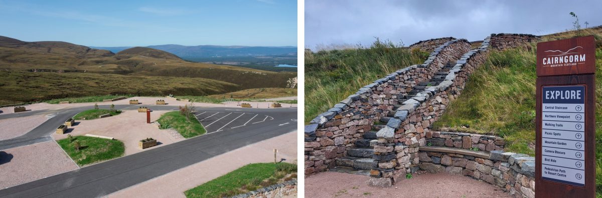 Car park viewpoints at Cairngorm Mountain