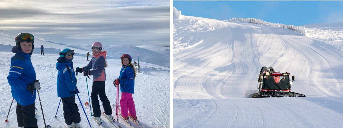 People skiing at Cairngorm Mountain